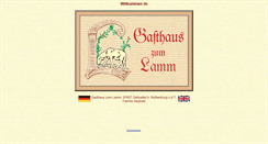 Desktop Screenshot of gasthaus-lamm-gebsattel-rothenburg.de